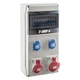 Щит з розетками 2xSchuko, 16A 4P, 32A 4P, IDE CSN9PT/RR на 9 модулів IP44 SV9302/P захист (2xС16/1, C32/3, C16/3 6kA) - зображення 1