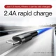 Кабель Baseus USB - Lightning 1метр 2.4A Cafule Black/Gray (CALKLF-BG1) - зображення 4
