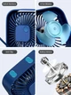USB вентилятор портативный TOPK синий, 3 скорости. - изображение 5