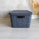 Корзина «Ажур» с крышкой 18 л графитовый - изображение 2