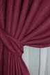 Комплект готовых штор VR-Textil Лен Саванна № 571ш Бордовый 150х270 см 2 шт (30-337) - изображение 5