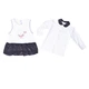 Костюм з сарафаном для дівчинки Just Kids W-W23082 62 см Білий - зображення 2