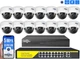 Комплект IP відеоспостереження Hiseeu 5мп POE 14 антивандальних камер з відереєстратором та комутатором - зображення 1