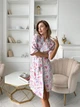 Женский халат COSY из полированного штапеля "Aura" L-XL цветы S31 - изображение 6
