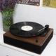 Вініловий програвач Fenton TT Classic Simple Wood з Bluetooth з колонками, грамофон для вінілових дисків (без кришки) - зображення 1