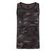 Тактична майка, футболка без рукавів армійська 100% бавовни Brandit Tank Top Dark Camo чорний мультикам 7XL - зображення 1