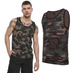 Тактична майка, футболка без рукавів армійська 100% бавовни Brandit Tank Top Dark Camo чорний мультикам 7XL - зображення 3