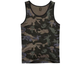 Тактична майка, футболка без рукавів армійська 100% бавовни Brandit Tank Top Dark Camo чорний мультикам 7XL - зображення 7