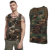 Тактична майка, футболка без рукавів армійська 100% бавовни Brandit Tank Top Woodland 6XL - зображення 2