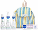 Zestaw kosmetyków dla dzieci Mustela Bebe Little Moments Mochila Rayas Żel pod prysznic 200 ml + Krem do ciała 100 ml + Lotion do ciała 300 ml + Spray do ciała 200 ml + Plecak (8436034154037) - obraz 1