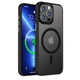 Чохол для iPhone 15 Pro Max з Magsafe Rock Guard Touch Series матовий із закритою камерою Titanium Black - зображення 1