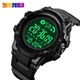 Мужские наручные спортивные часы Skmei 1501 (Черные) - изображение 4