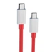 Кабель быстрой зарядки 65W OnePlus 8t 9 pro Type-C to Type-C Warp на 2 метра Красный - изображение 1