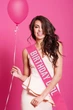 Стрічка через плече на день народження "Birthday girl" pink & silver (40-224) - зображення 2