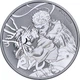 Срібна монета 1oz Вуличний Боєць: Рю 1 долар 2022 Тувалу - зображення 1