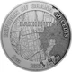 Срібна монета 2oz Фортеця Бахмут 10 седі 2023 Гана (кольорова, antique) - зображення 2