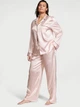 Пижама The Satin Long PJ Set Victoria's Secret Angel Pink Stripe размер M - изображение 1