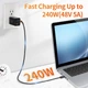 Кабель APEXSUN USB-C Coaxial Cable USB4, 240Вт, 8K/4K Video, 40Gbps, 1.2м - изображение 3
