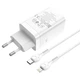 Сетевое Зарядное Устройство Hoco N23 GAN Starlight PD45W Type-C to Lightning Цвет Белый - изображение 3