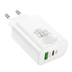 Сетевое Зарядное Устройство Borofone BN10 Sunlight PD65W Цвет Белый - изображение 3