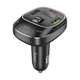 FM-трансмітер Hoco E76 Pole PD48W+QC3.0 BT FM transmitter Колір Сірий - зображення 7