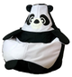 Крісло-мішок Go Gift Panda L 105x80 см чорно-біле (5905359298250) - зображення 1