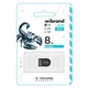 USB флеш накопичувач Wibrand 8GB Scorpio Black USB 2.0 (WI2.0/SC8M3B) - зображення 2