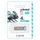 USB флеш накопичувач Wibrand 4GB Chameleon Silver USB 2.0 (WI2.0/CH4U6S) - зображення 2