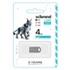 USB флеш накопитель Wibrand 4GB lynx Silver USB 2.0 (WI2.0/LY4M2S) - изображение 2
