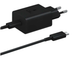 Комплект: Адаптер быстрой зарядки 45w PD3.0 5A Type-C(USB-C) Type-C c кабелем для Samsung Чорний - изображение 3