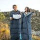 Водонепроницаемый спальный мешок NatureHike F150 сверхлегкий туристический 190*75 см Blue (NH22MSD05) - изображение 3