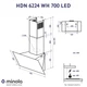Вытяжка декоративная Minola HDN 6224 WH 700 LED - изображение 11