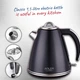 Електрочайник у сталевому корпусі Adler AD 1343 black 1,5 л STRIX - зображення 6