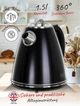 Електрочайник у сталевому корпусі Adler AD 1343 black 1,5 л STRIX - зображення 10