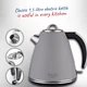 Электрочайник в стальном корпусе Adler AD 1343 grey 1,5 л STRIX - изображение 6