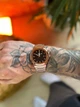 Мужские часы Poedagar Nautilus золотые, черный циферблат - изображение 6
