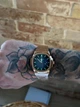 Мужские часы Poedagar Nautilus золотые, синий циферблат - изображение 8