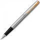 Чорнильна ручка Parker Jotter SS GT FP сталева із позолотою перо M (середнє) - зображення 1