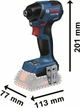 Акумуляторний ударний гайковерт Bosch Professional GDR 18V-220 C solo C (06019L6000) - зображення 2