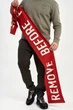 Червоний шарф Remove before flight від Aeronautica Militare 5897 - изображение 5