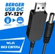 Повышающий переходник кабель USB 5V to 12V DC для роутера DC 5.5х2.1 Berger USB 5V to 12V - изображение 3