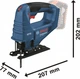 Аккумуляторный бесщеточный электролобзик Bosch Professional GST 183-LI 1x4.0Ah GAL 18V-20 Carry Case (06015B7022) - изображение 8