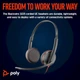 Гарнитура с микрофоном Poly Blackwire C3225 Stereo 3.5mm/USB-C/A Bulk проводная 2.2м Черный (8X229A6) - изображение 2