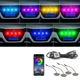 Светодиодные габаритные огни в решетку радиатора RGB 12V подсветка решетки радиатора с Bluetooth управлением (к-т 4шт.) - изображение 3