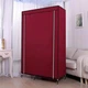 Шафа тканинна складана HCX Storage Wardrobe 88105 MG-365 105х45х175 см бордова - изображение 2