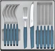 Набор столовых приборов Victorinox Swiss Modern Table Set 12 предметов с синей ручкой (6.9096.11W2.12) - изображение 1