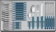 Набор столовых приборов Victorinox Swiss Modern Table Set 24 предмета с синей ручкой (6.9096.11W2.24) - изображение 1