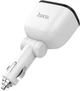 Автомобільний зарядний пристрій Hoco Z28 (2 cigarette port 160Wmax+2USB 3.1Amax) LED Display White (24719) - зображення 4