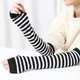 Митенки полосатые черно-белые One Size - изображение 2