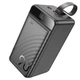 Повербанк великої ємності 90000mAh 22.5W+PD20W Hoco J123D Element 333Wh 3xUSB/Type-C/MicroUSB/Lightning чорний - зображення 3